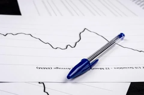 Statistical analysis chart Stock Photos