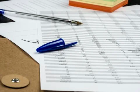 Statistical analysis numbers Stock Photos