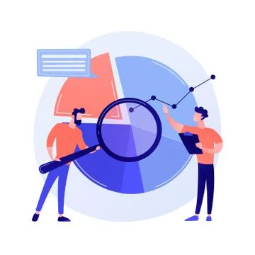 Statistical analysis vector concept metaphor Stock Illustration