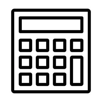 Statistical Calculator Icon Stock Illustration