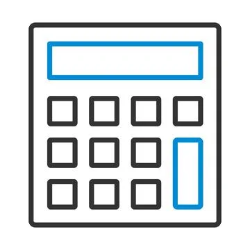 Statistical Calculator Icon Stock Illustration