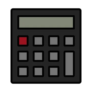 Statistical Calculator Icon Stock Illustration