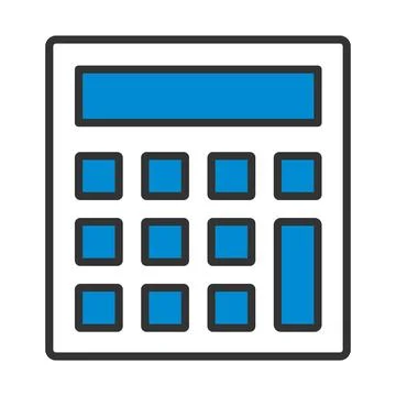 Statistical Calculator Icon Stock Illustration