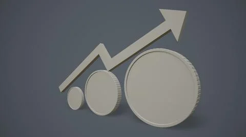 Statistical columns for information representation. Financial geometric jumps 스톡 일러스트