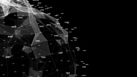 Statistical Data Analysis, Cybernetic Space Of Artificial Intelligence Stock Footage 335495750