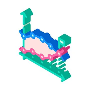 Statistical data analysis isometric icon vector illustration Stock Illustration