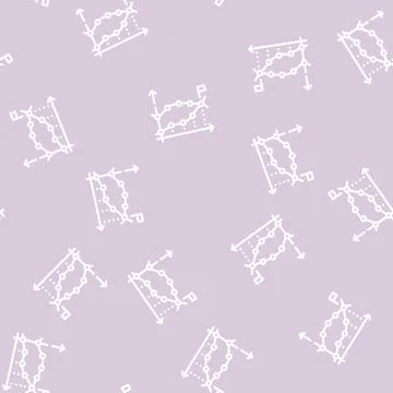 Statistical data analysis line vector seamless pattern Stock Illustration