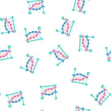 Statistical data analysis vector seamless pattern Stock Illustration