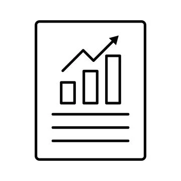 Statistical data icon. Bar graph and data. Vector. Stock Illustration