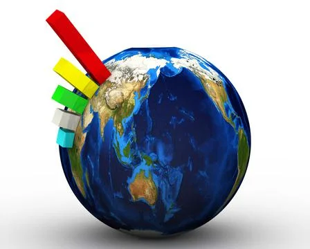 Statistical data of the planet Earth Illustration