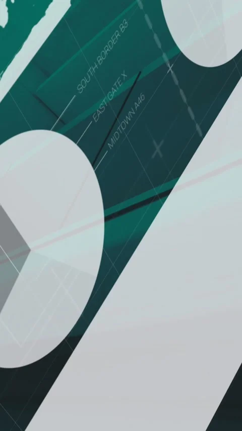 Statistical data processing against green background Stock Footage 343610351