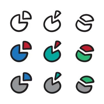 Statistical diagrams coordinate system bars doodle graphics infographic vecto Stock Illustration