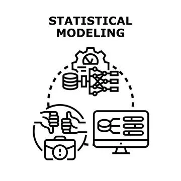 Statistical modeling for data analysis and decision making Stock Illustration