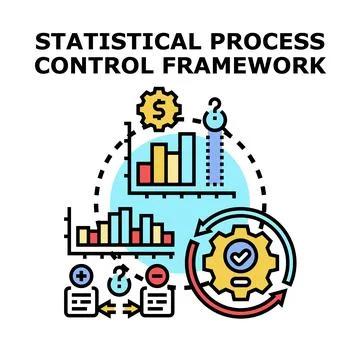 Statistical process control framework for business optimization Stock Illustration