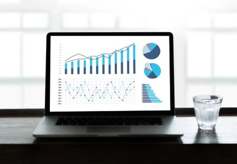 Statistics Analysis Business Data Diagram Growth Increase Marketing Concept , Foto stock