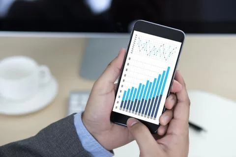 Statistics Analysis Business Data Diagram Growth Increase Marketing Concept , Stock Photos