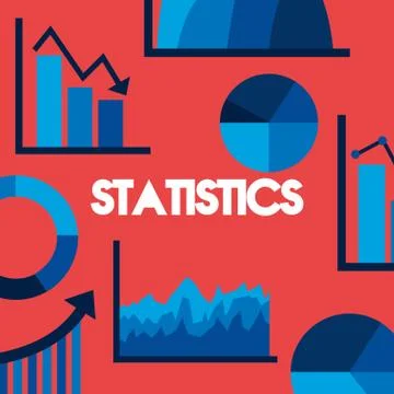 Statistics and infographic design Stock Illustration