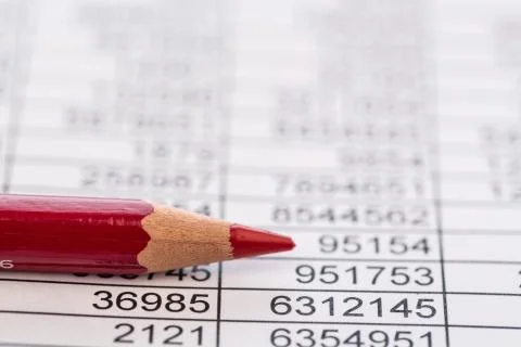 Statistics and tables 스톡 사진