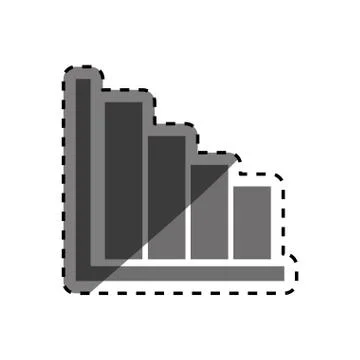 Statistics bars data Illustrazione stock