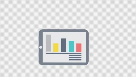 Statistics business graph tablet animati... | Stock Video | Pond5