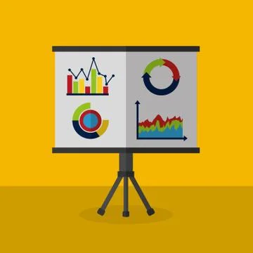 Statistics data analysis business 스톡 일러스트