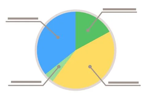 Statistics Data on Diagram with Captures, Report Illustrazione stock