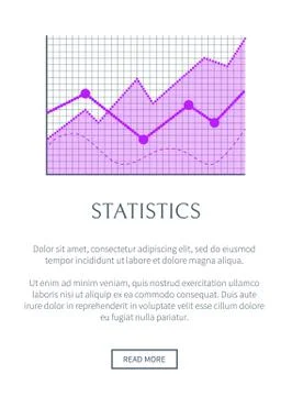 Statistics Data Representation in Form of Graphic Stock Illustration