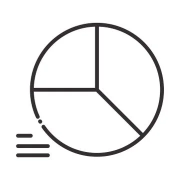 Statistics diagram report element line icon style Stock Illustration