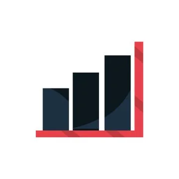 Statistics finance report office work business equipment icon Stock Illustration