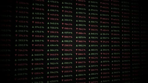 Statistics, financial market data, columns of numbers. Stock Footage 127662309