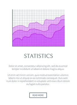 Statistics Growing Chart, Vector Illustration Illustrazione stock