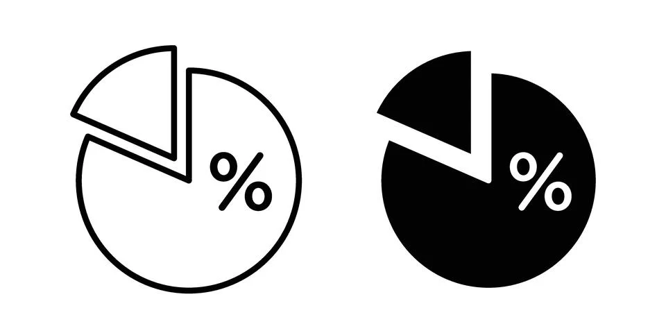 Statistics icon bundle for website design projects 库存插图