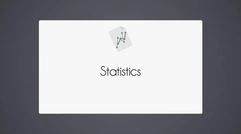 Statistics icon - chart Stock Footage 40768674