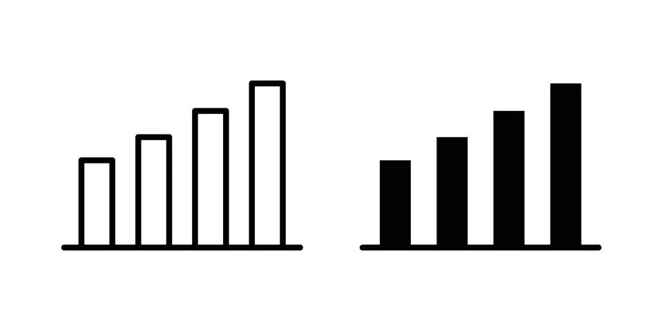 Statistics icon graphic design. web icons vectors 库存插图