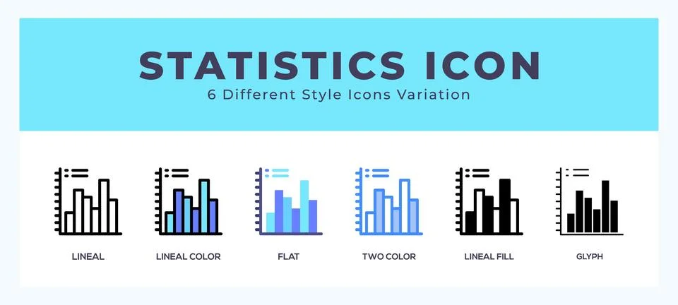 Statistics icon. high quality icon symbol for web design Stock Illustration
