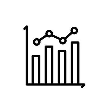Statistics Icon Ideal for Data Analysis and Performance Metrics Stock Illustration