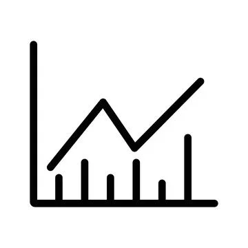Statistics Icon Ideal for Data Analysis and Performance Metrics Stock Illustration