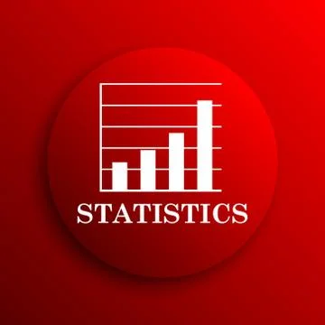Statistics icon. Internet button on white background.. Stock Illustration