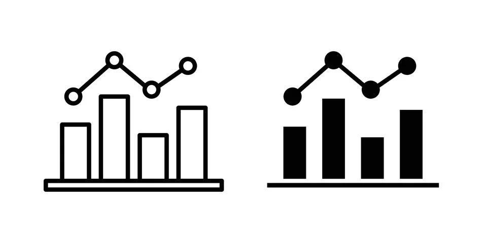 Statistics icon vector design illustrations 库存插图