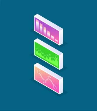 Statistics Information in Visual Representation Stock Illustration
