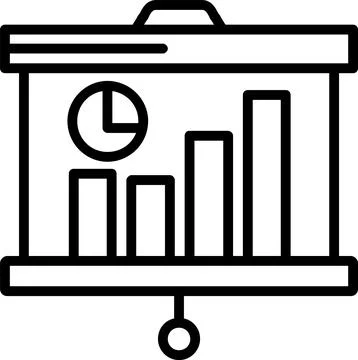 Statistics  Line Icon Design Stock Illustration