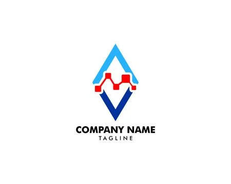 Statistics Logo Template Design Vector or Icon Stock Illustration