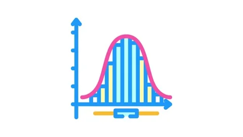 Statistics math science education color icon animation Stock Footage 327269414