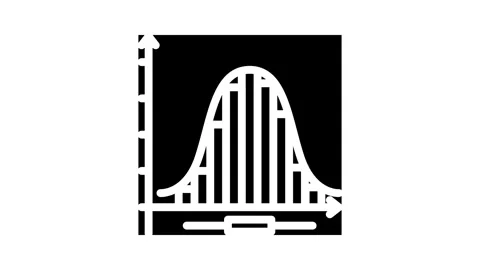 Statistics math science education glyph icon animation Stock Footage 326744977