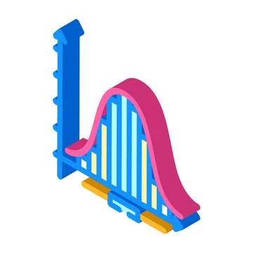 Statistics math science education isometric icon vector illustration Stockillustratie