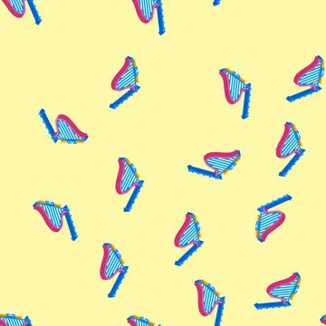 Statistics math science education isometric icon seamless pattern Illustrazione stock