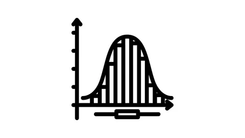Statistics math science education line icon animation Stock Footage 326763306