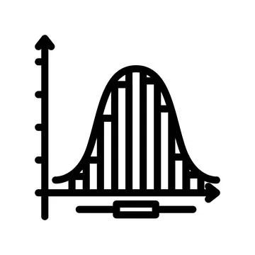 Statistics math science education line icon vector illustration 스톡 일러스트