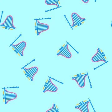 Statistics math science education vector seamless pattern Stock Illustration