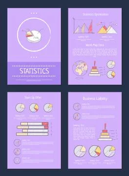 Statistics Optimisation Data Vector Illustration Illustrazione stock